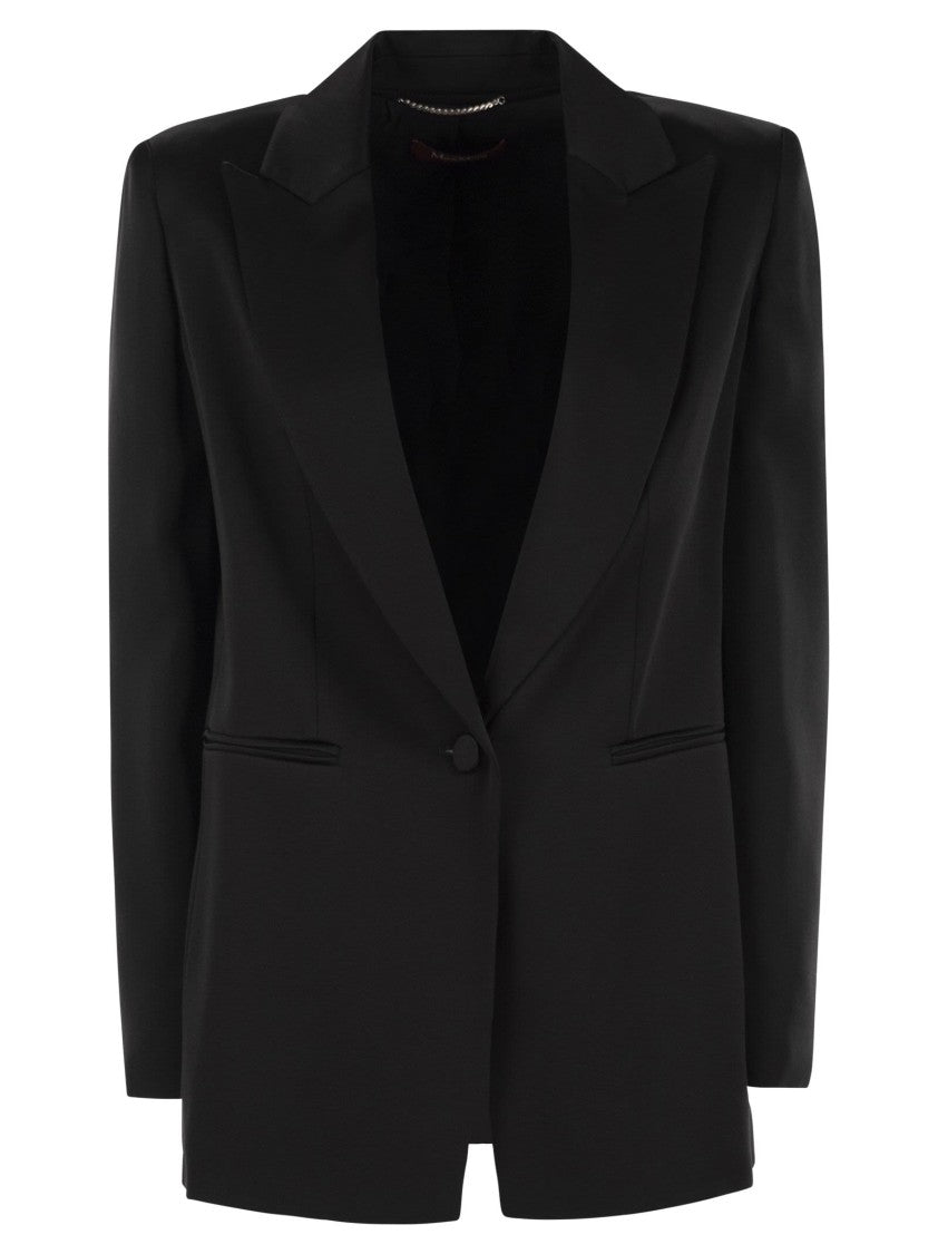 Max Mara Galazia - Single-Breasted Blazer In Envers Satin