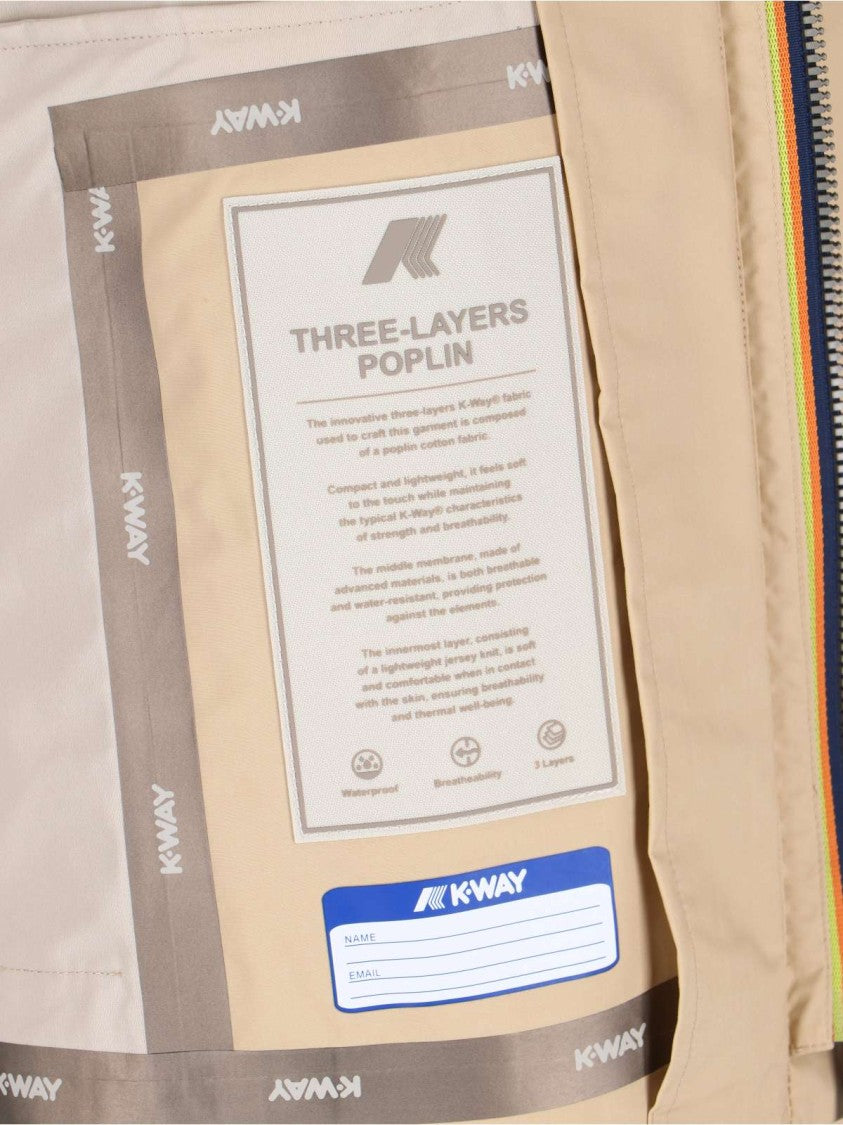 K-Way Orion' Zip Jacket – Beige