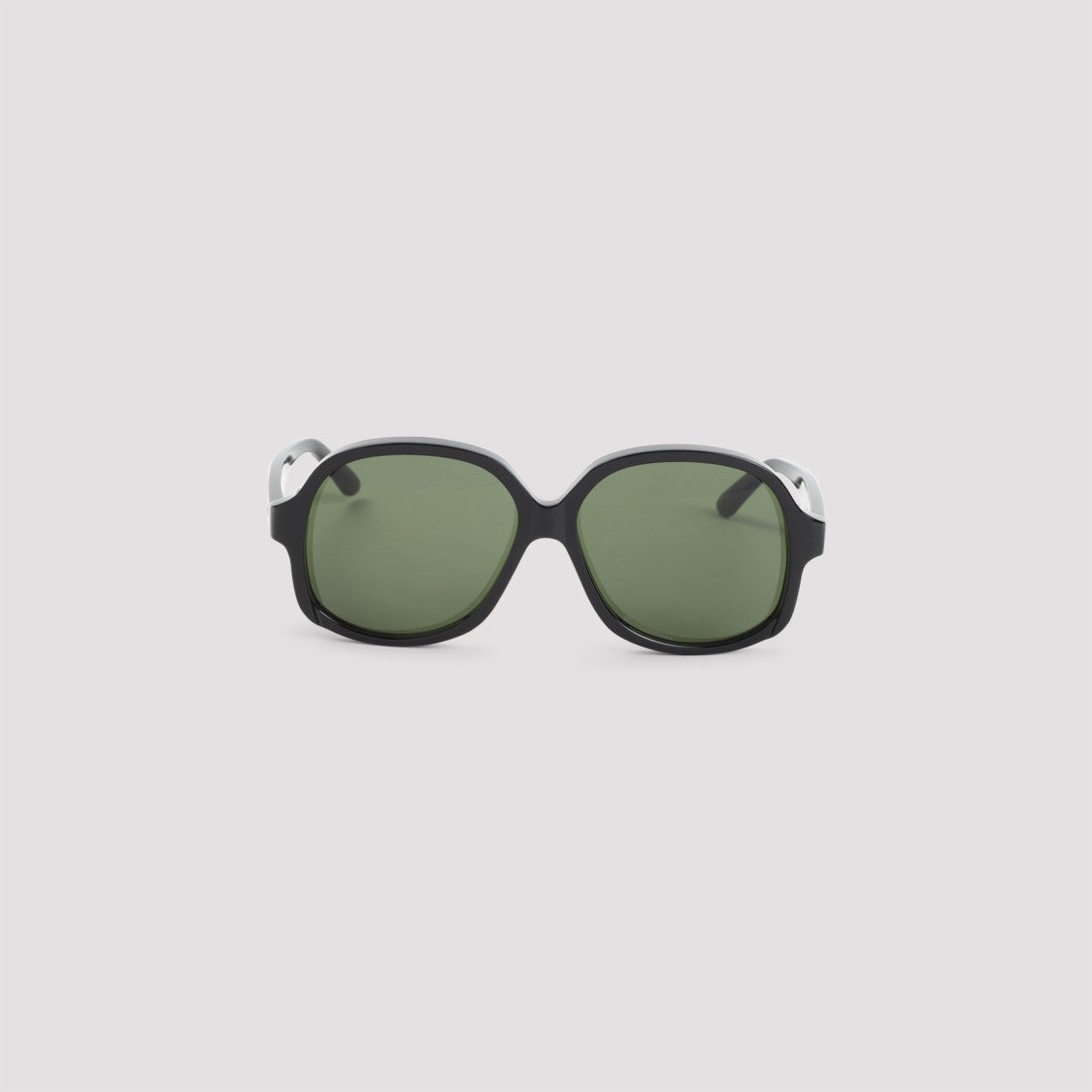 Valentino Vintage Black Acetate Sunglasses With Gold-Tone Detail