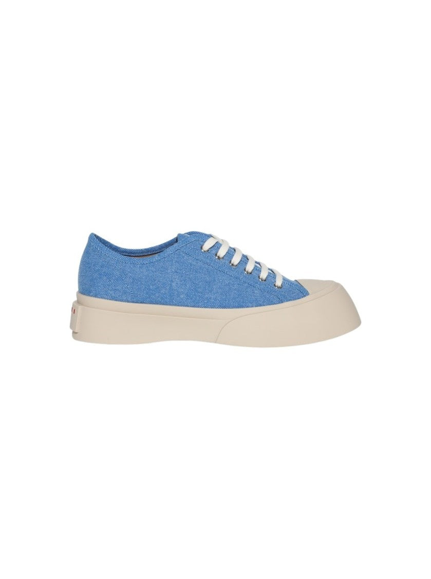 Marni Denim Pablo Lace-Up Sneakers Light Blue