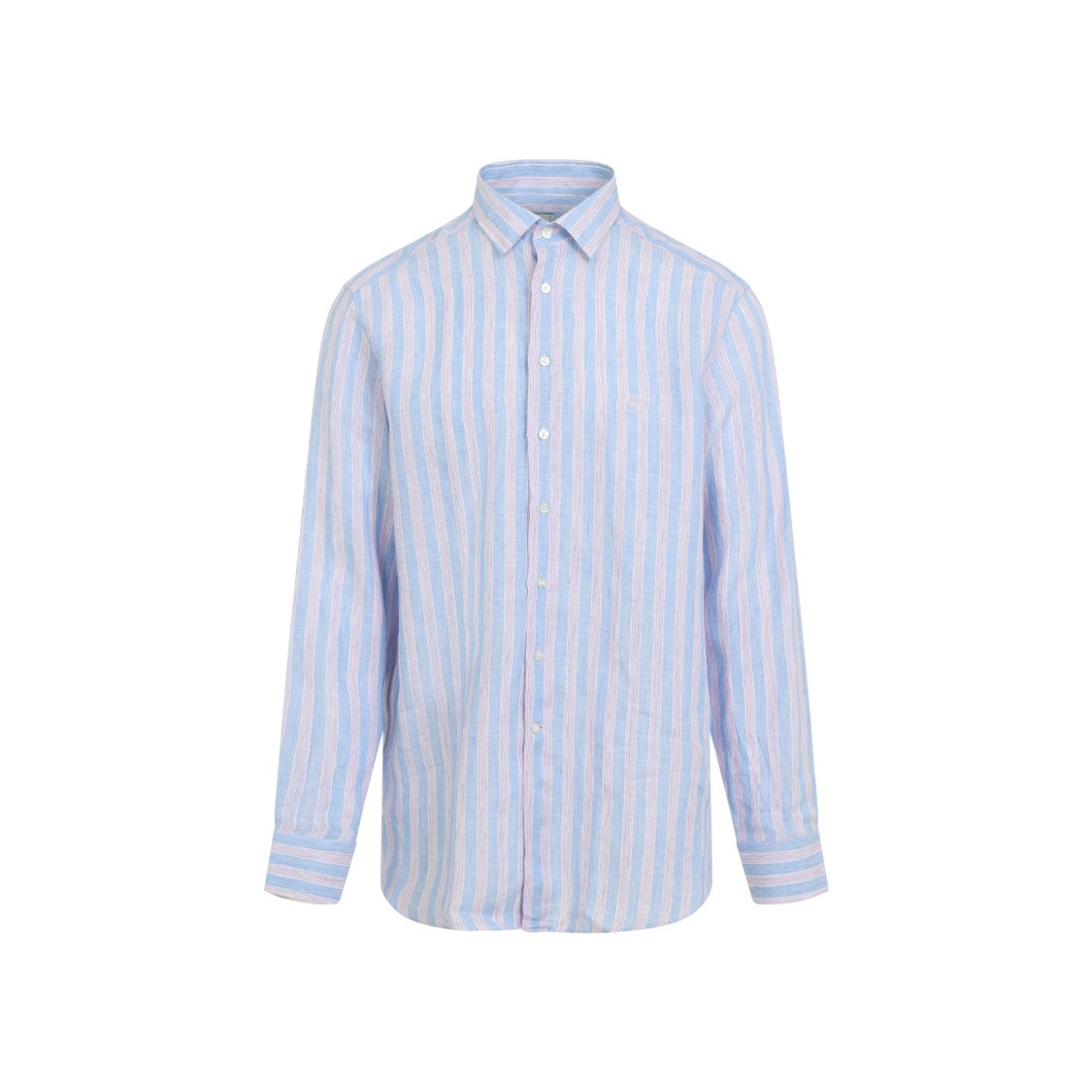 Etro Light Blue/Pink Striped Linen Shirt