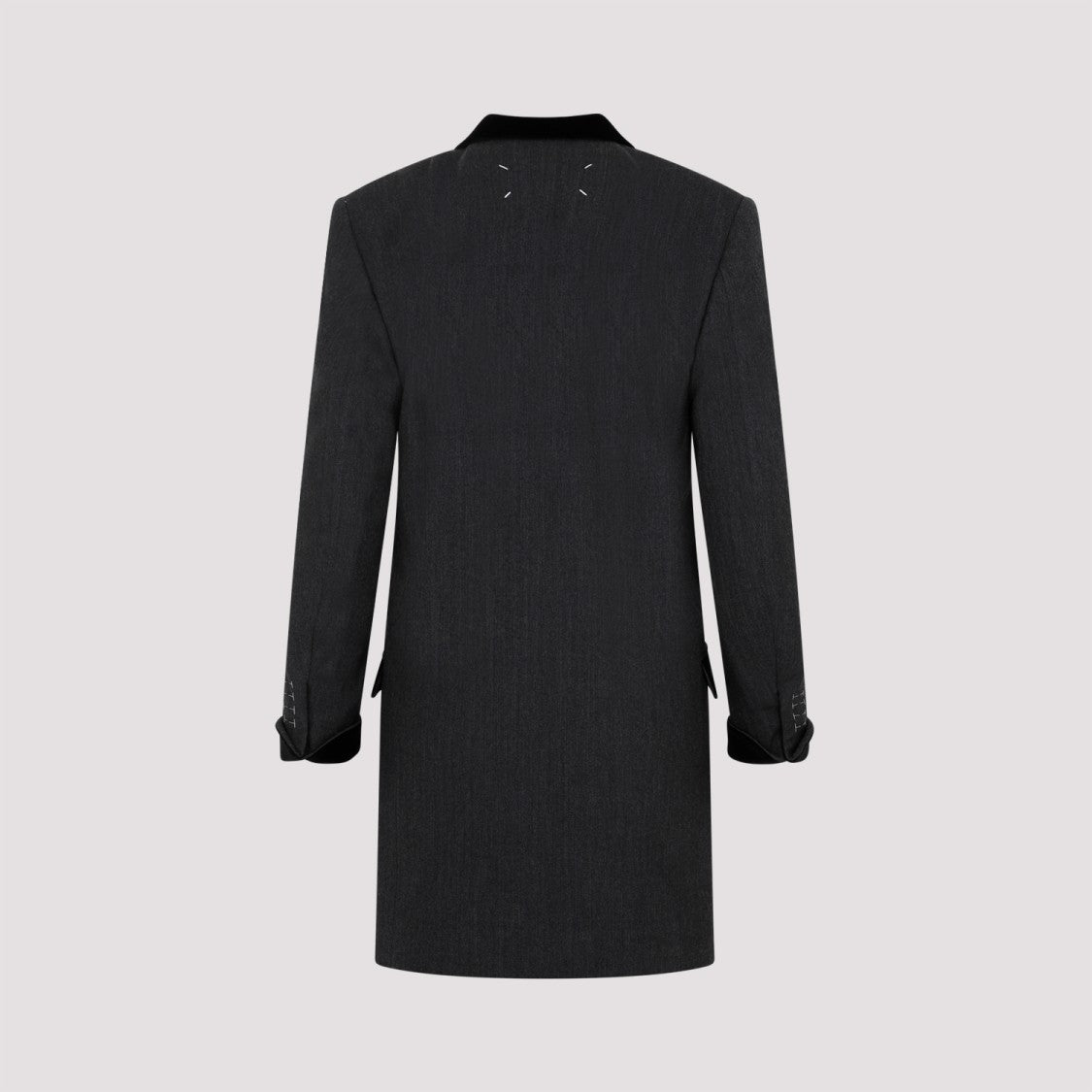 Maison Margiela Charcoal Gray Wool Long Jacket