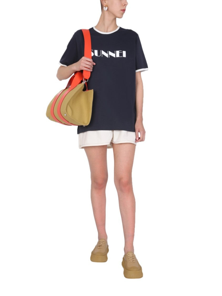 Sunnei X Eleonora Bonucci High-Waisted Nylon Shorts