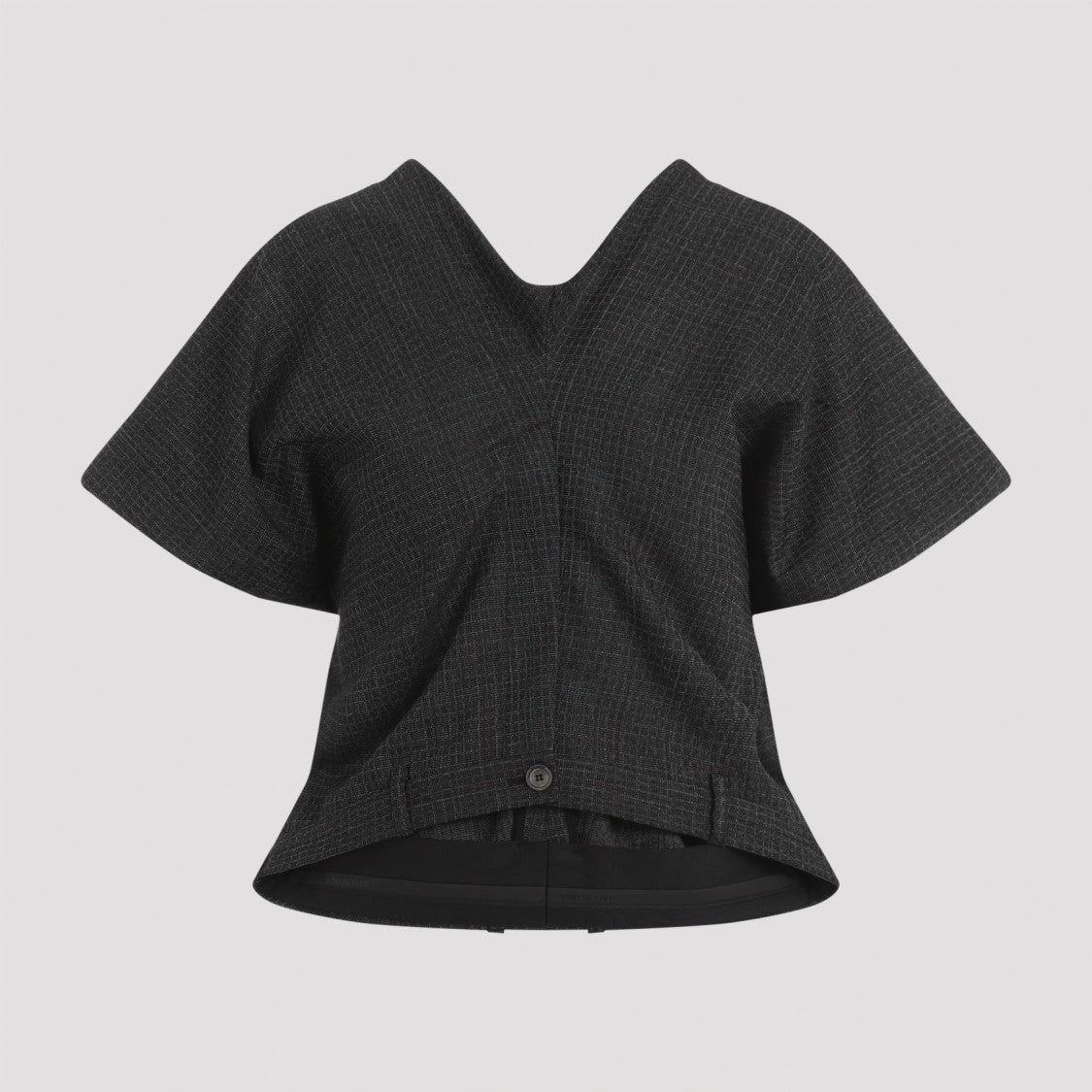 Balenciaga Black Wool Tailored Pants Top