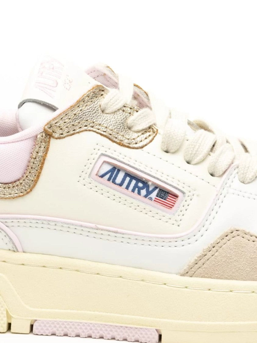 Autry Clc Low Retro-Inspired Sneakers With Sole