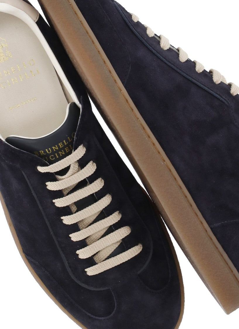Brunello Cucinelli Suede Leather Sneakers