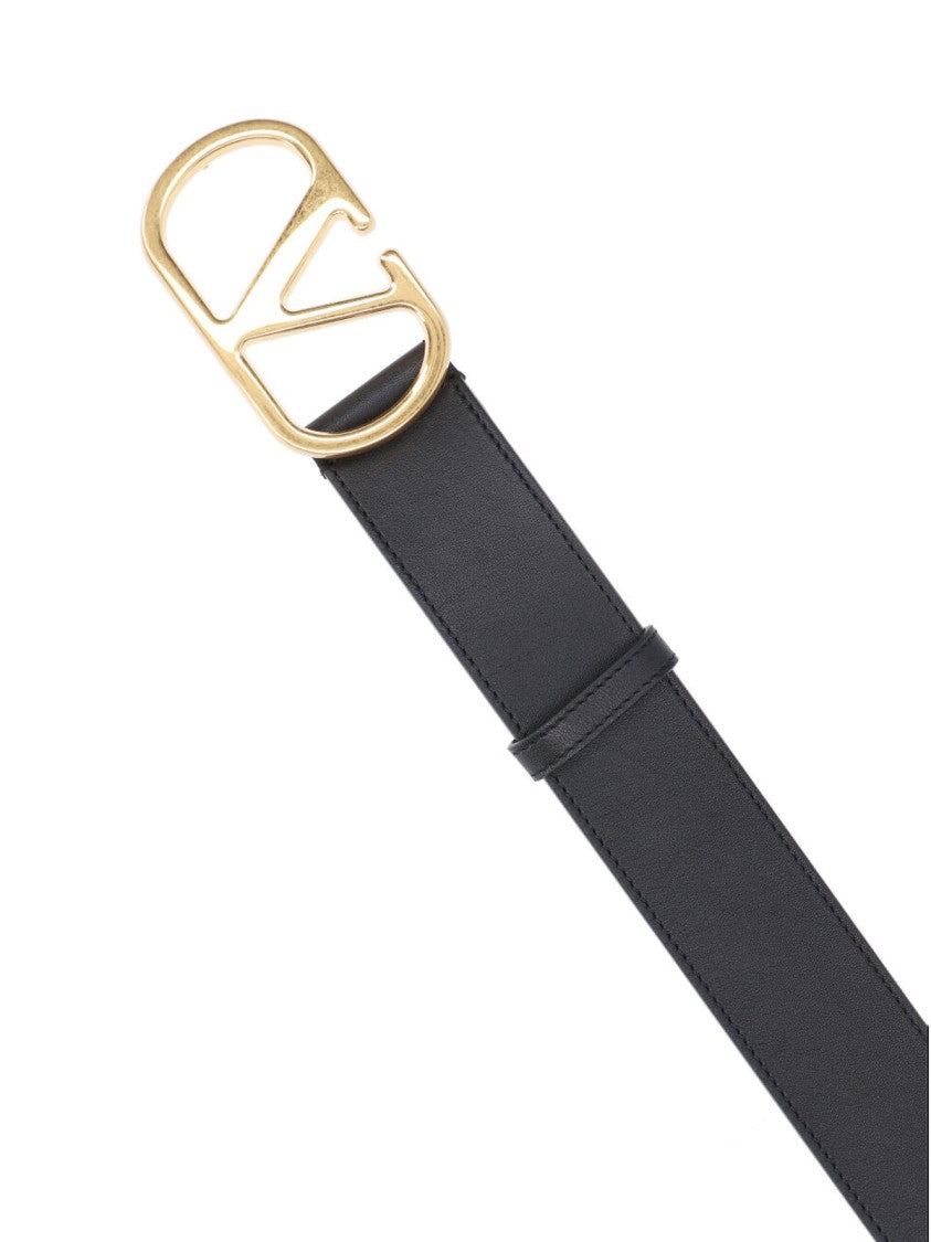 Valentino Garavani "Vlogo Signature" Belt – Black