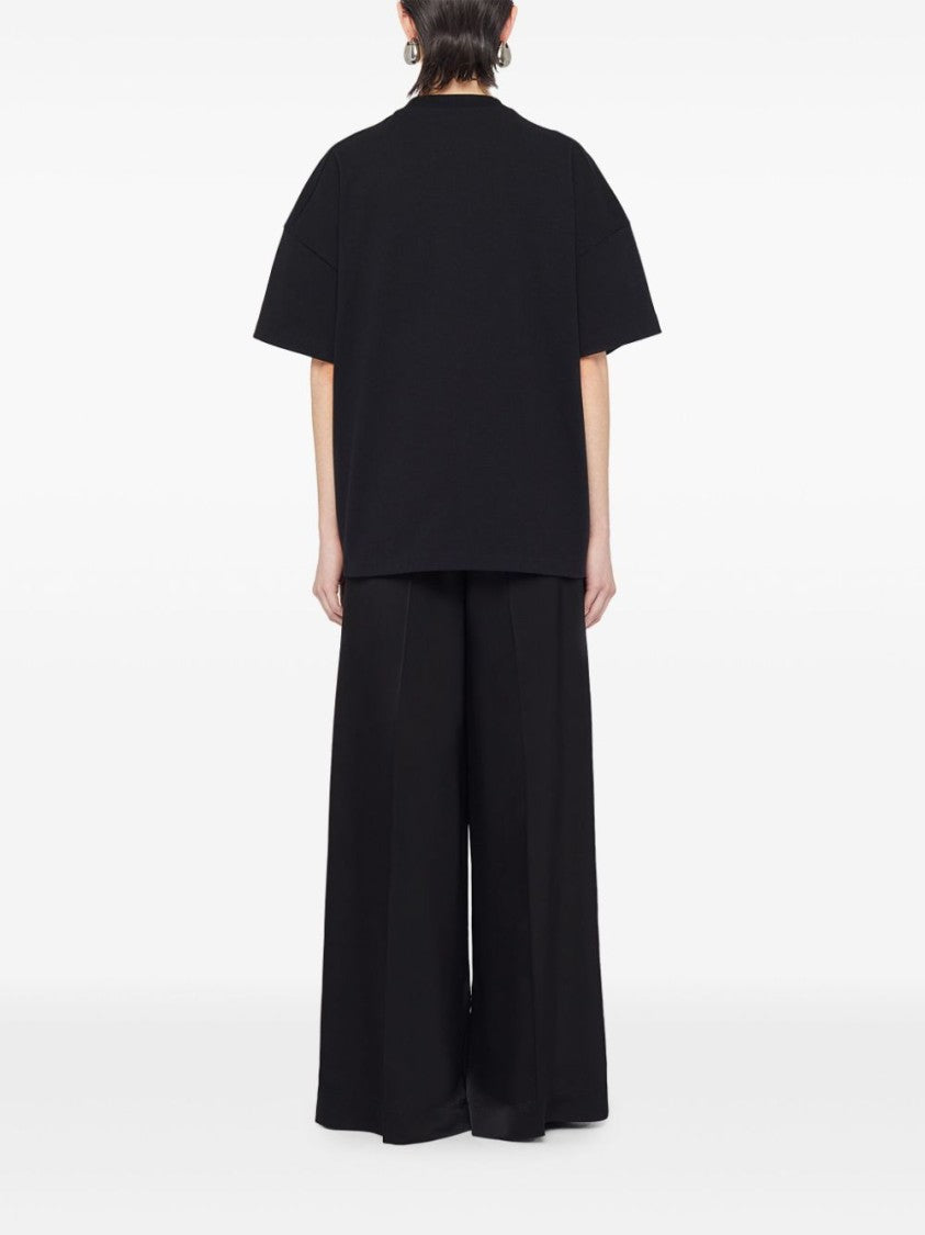 Jil Sander Oversized Black T-Shirt