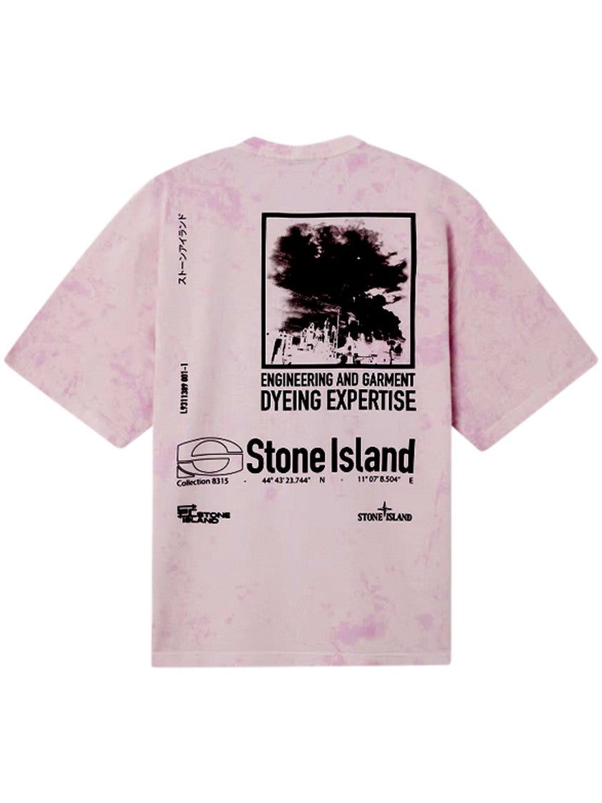 Stone Island Relaxed-Fit T-Shirt With Tie-Dye Pattern
