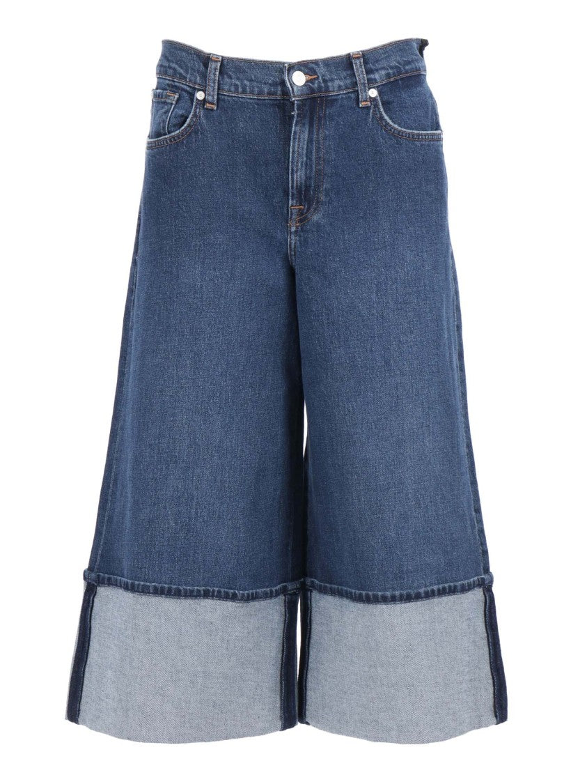 7 For All Mankind Radar Knickers With Wide Cuff
