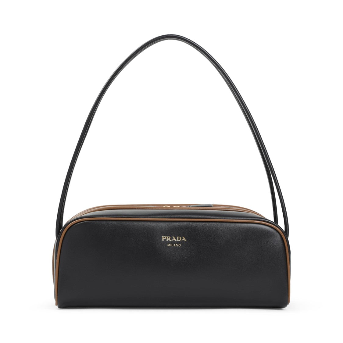 Prada Black Calf Leather Shoulder Bag