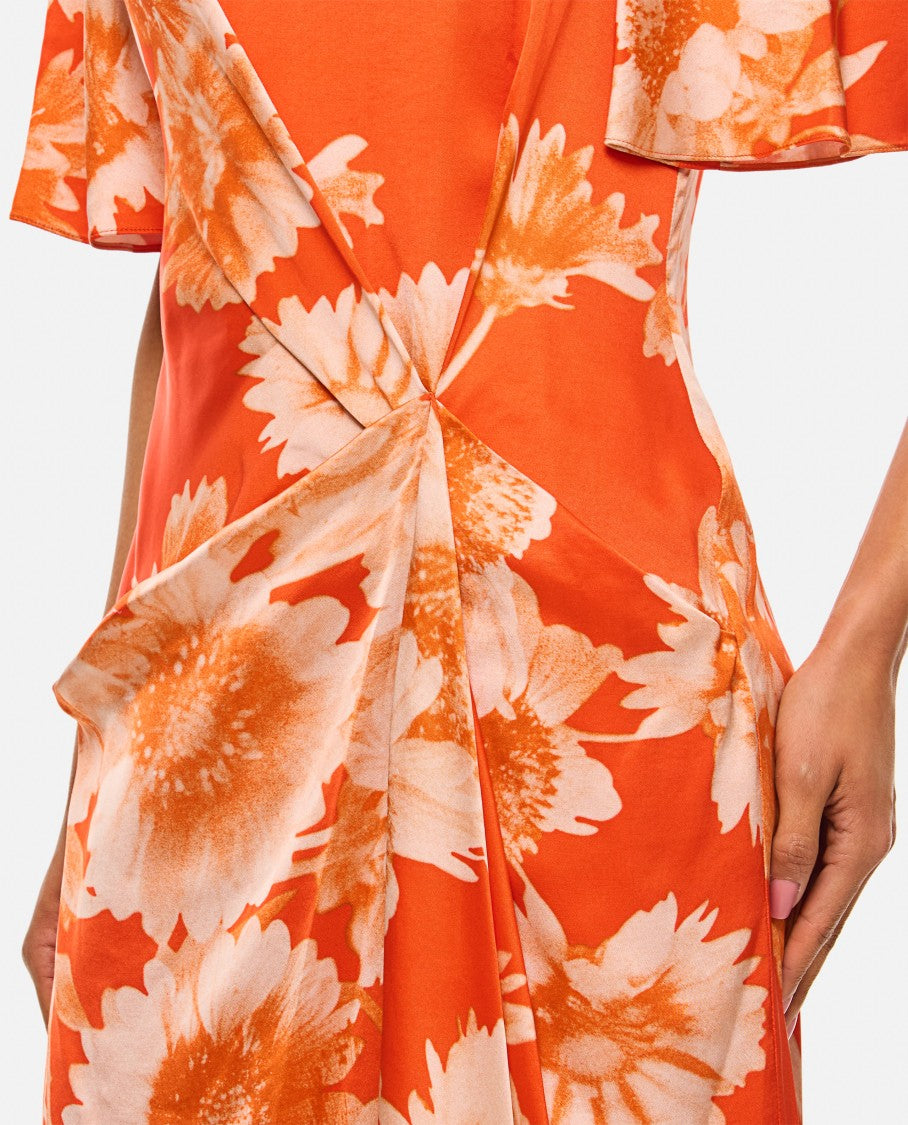 Erdem Draped Midi Dress