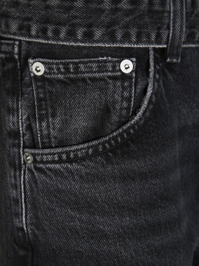 Agolde Relaxed Wide-Leg Cuffed Tapered Jeans