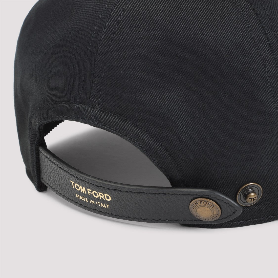 Tom Ford Black Baseball Cap With Embroidered Logo