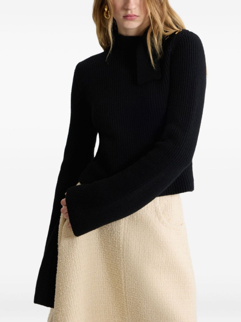 Patou Ribbed Knit Sweater