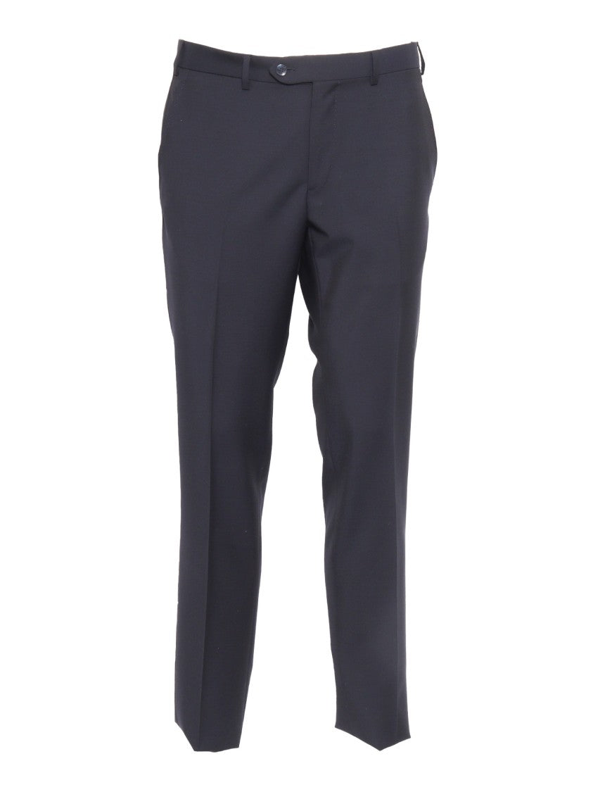 Luigi Bianchi Tailored Black Suit With Notch Lapel