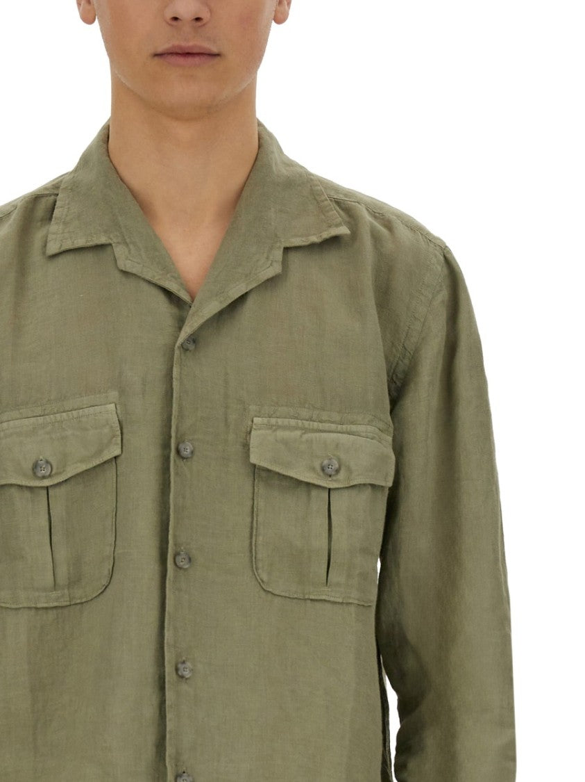 120% Lino Lightweight Linen Slim Fit Shirt