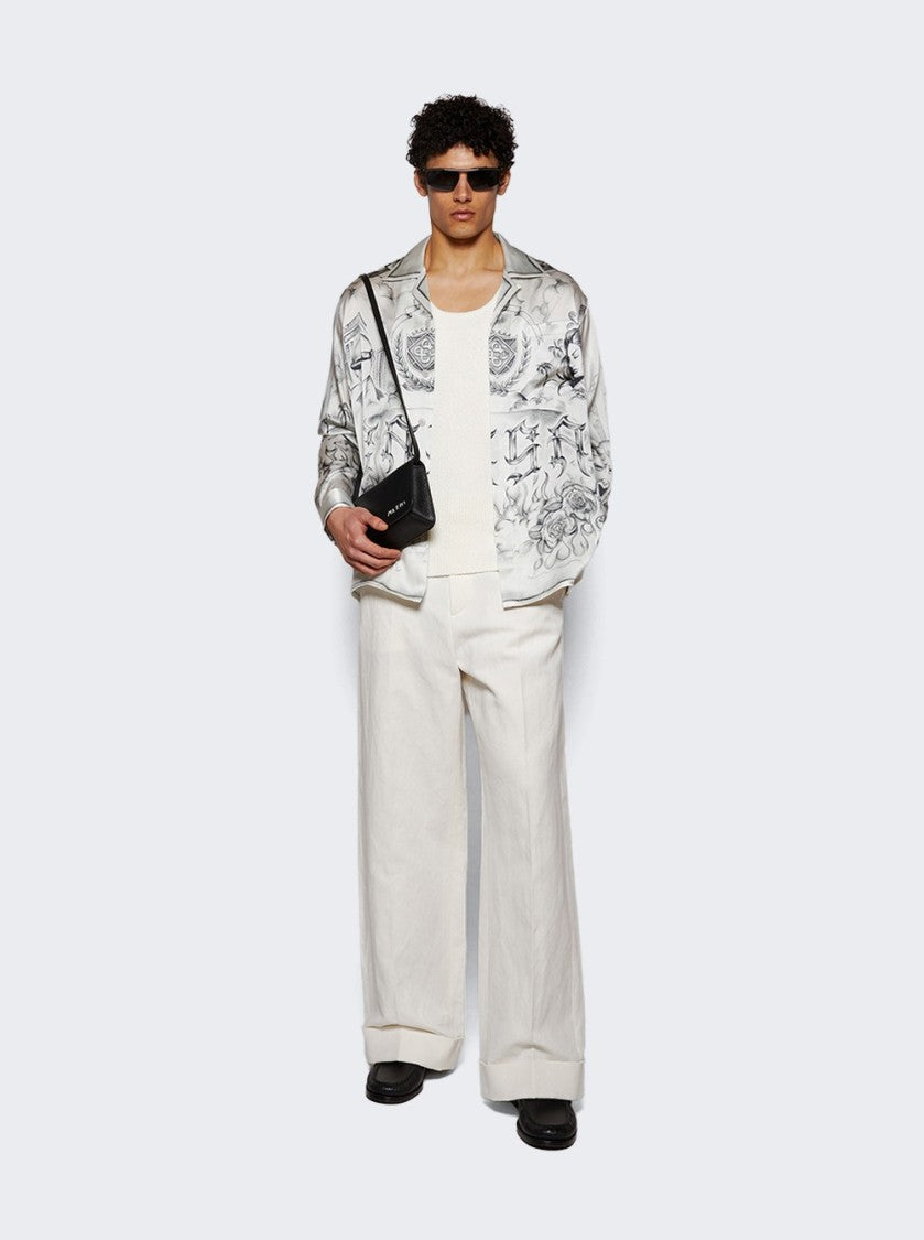 Casablanca Tattoo Long Sleeve Shirt Grey