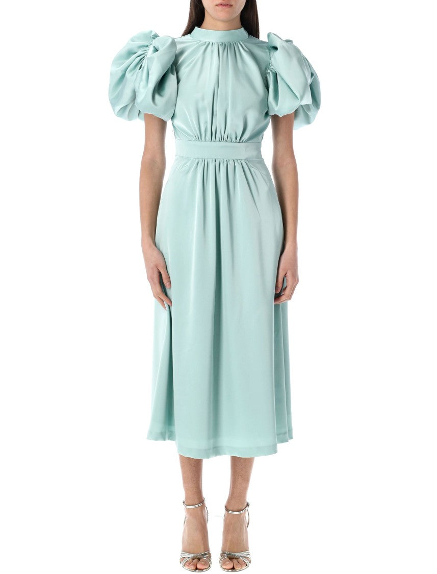 Rotate Midi Dress Satin Baloon