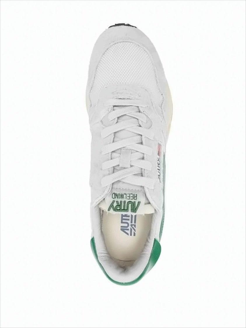 Autry Low-Top Light Grey Sneakers With Retro Accents