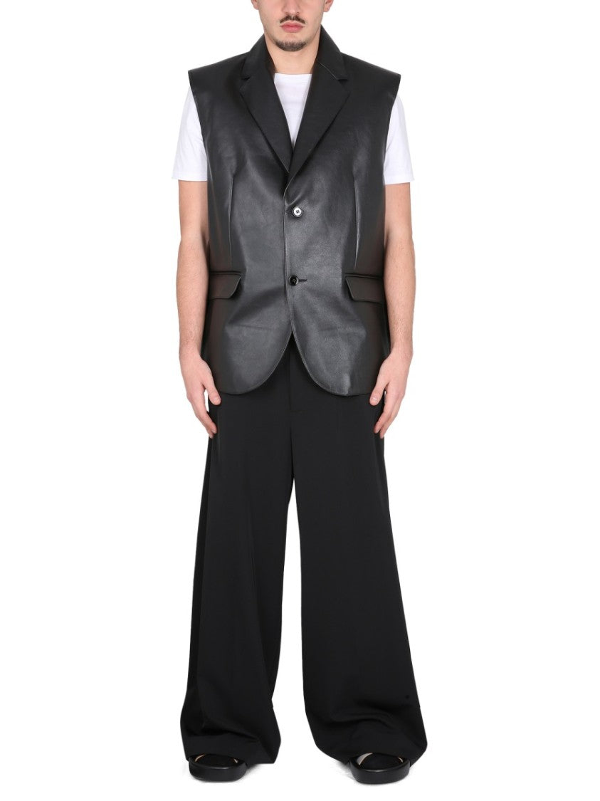 Mm6 By Maison Margiela Leather Vest