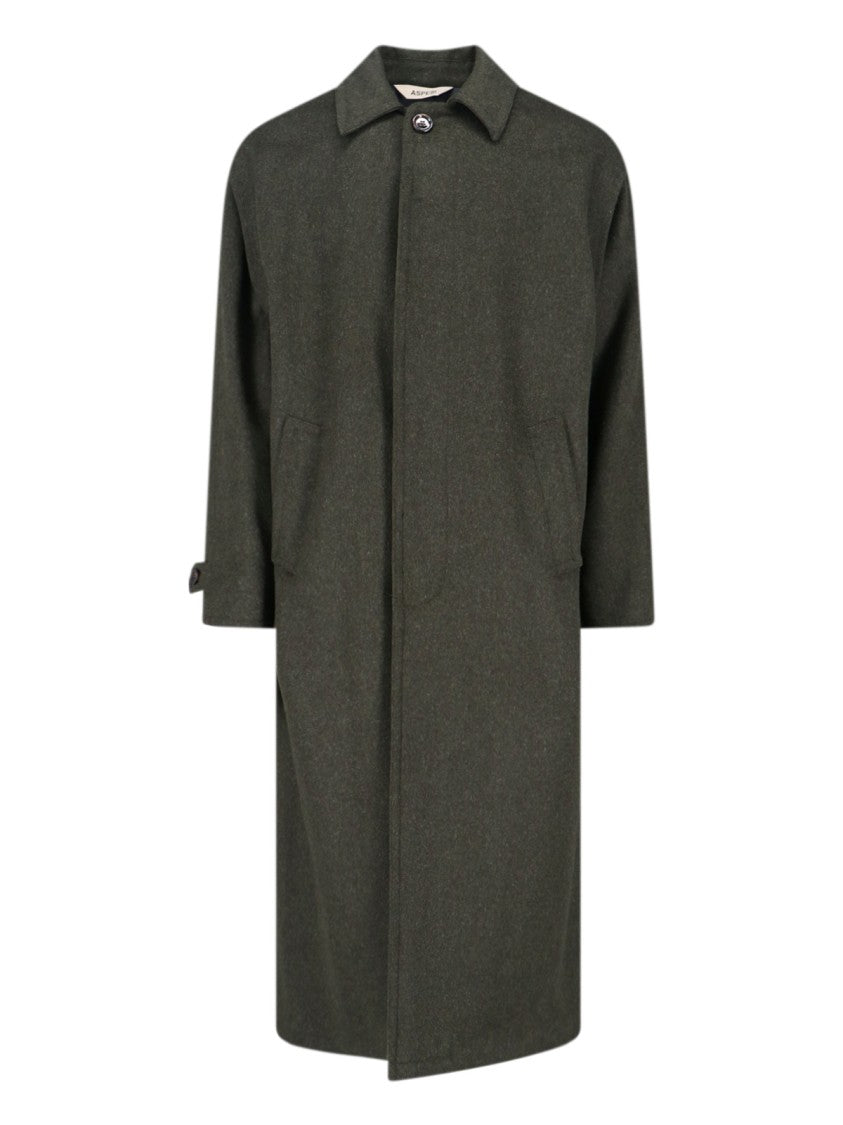Aspesi Wool & Alpaca Classic Collar Coat