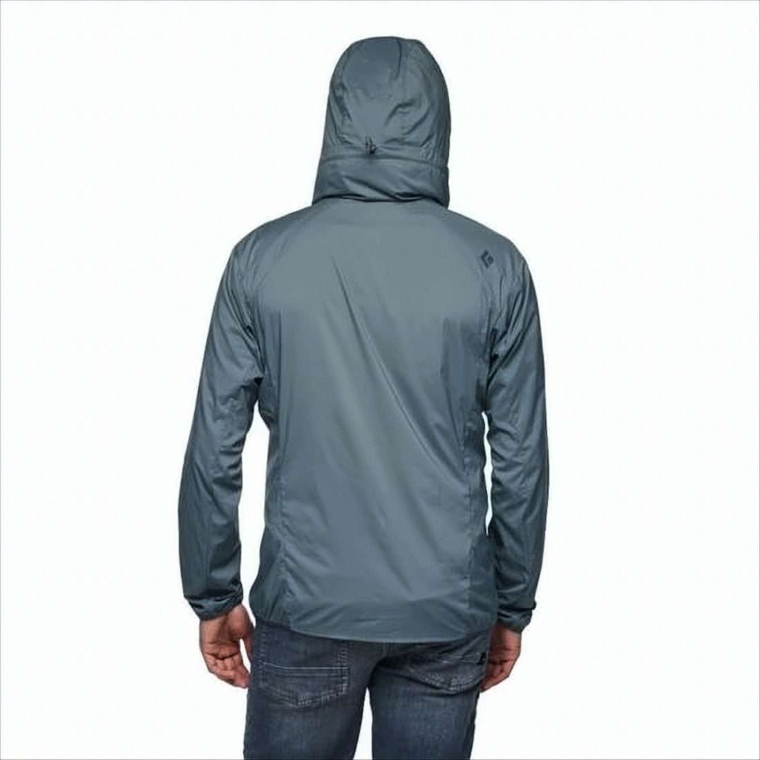 Black Diamond Lightweight Blue Jacket With Fitted Silhouette And Subtle Logo Accents