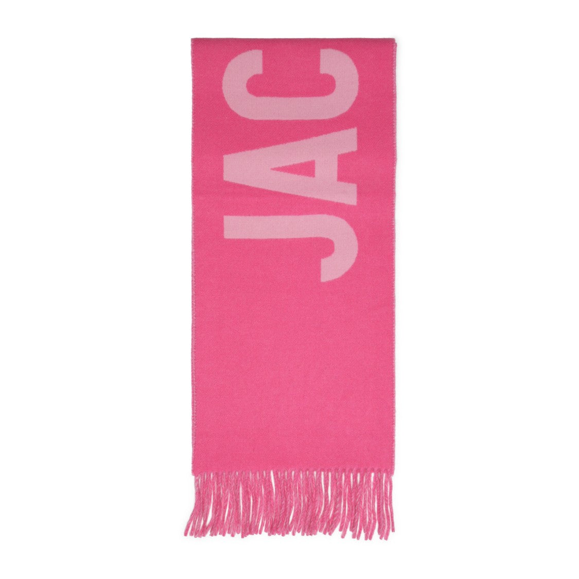Jacquemus Pink Wool Logoed Lécharpe