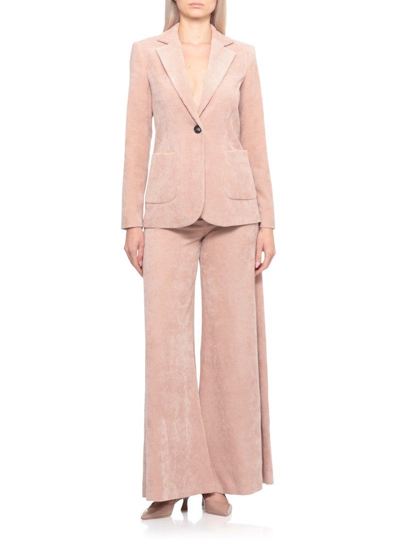 D. Exterior Corduroy Blazer