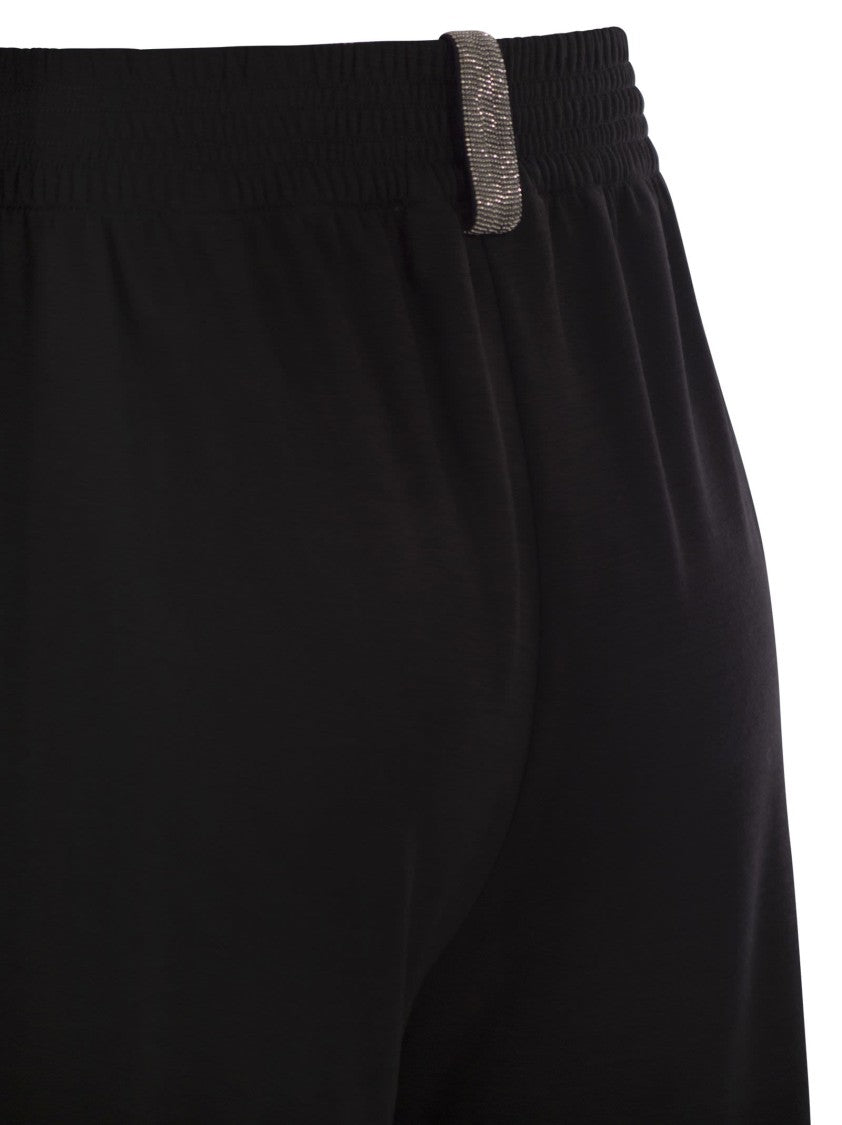 Fabiana Filippi Wide Trousers In Viscose And Wool