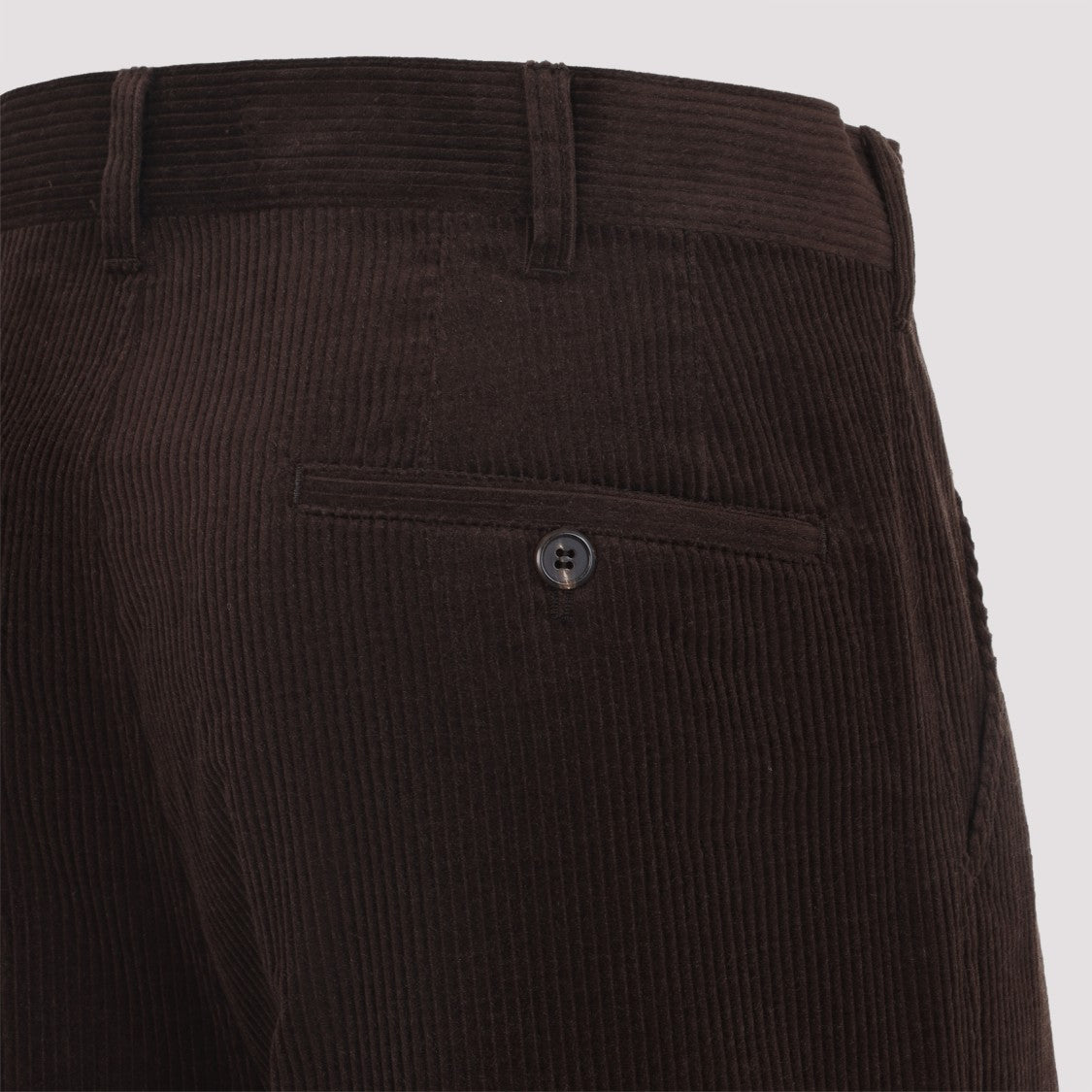 Prada Wide-Leg Corduroy Trousers With Classic Design