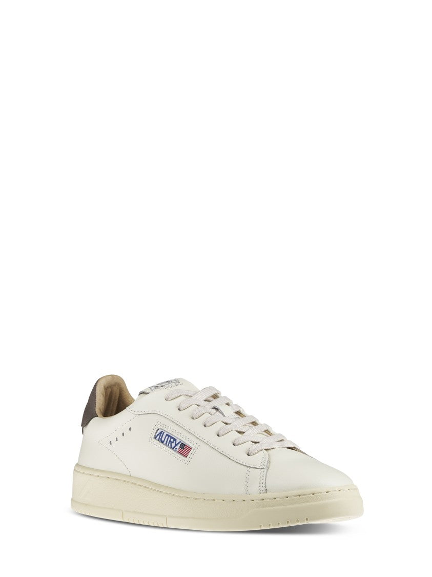 Autry Low-Profile Sneakers With Nubuck Heel Tab