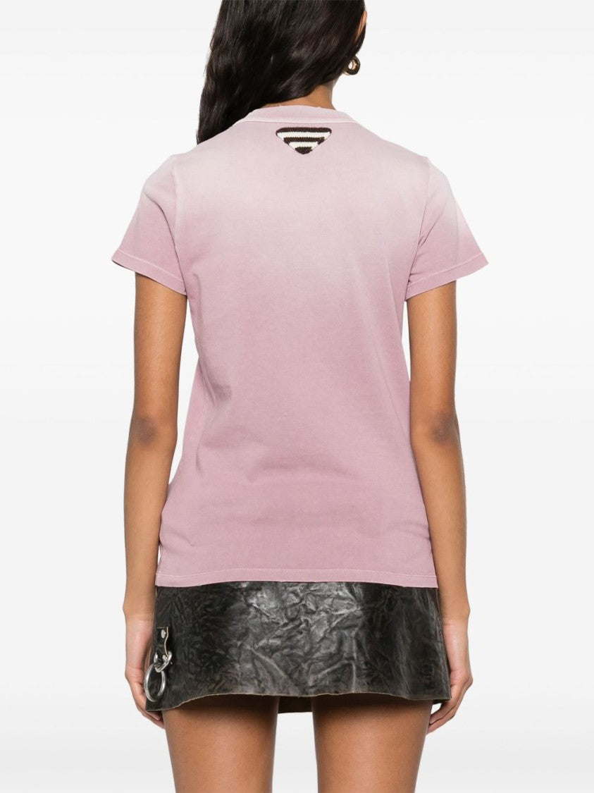 Prada Vintage-Inspired Graphic T-Shirt With Unique Cutout Detail
