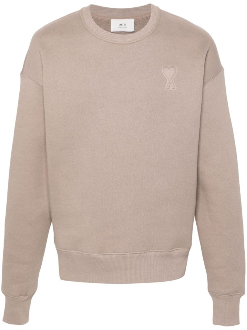 Ami Beige Casual Sweatshirt