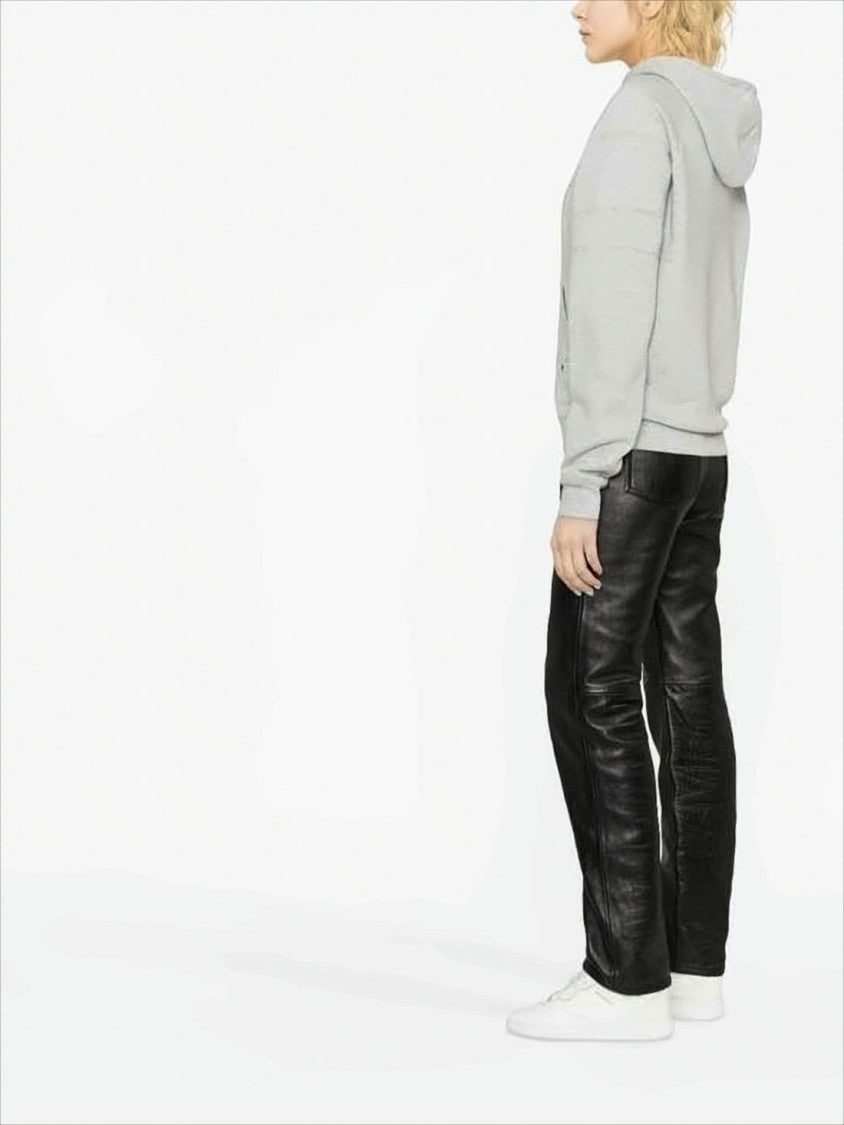 Saint Laurent Relaxed Fit Hoodie With Classic Kangaroo Pocket Design