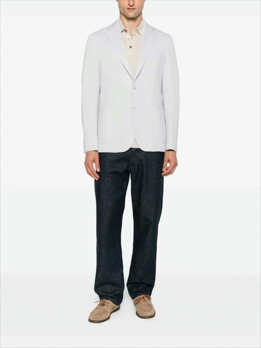 Hugo Boss Tailored Textured Jacket With Classic Notch Lapel