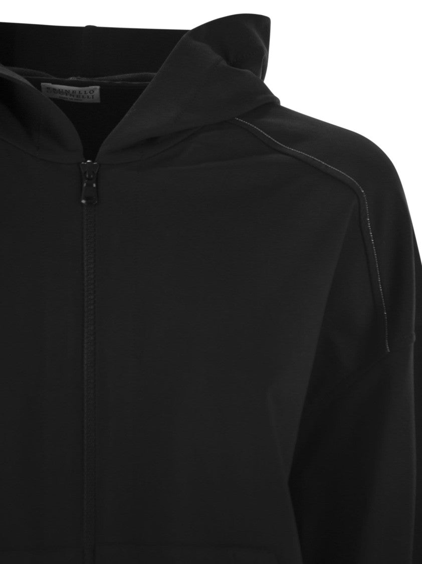 Brunello Cucinelli Lightweight Stretch Cotton Fleece Topwear