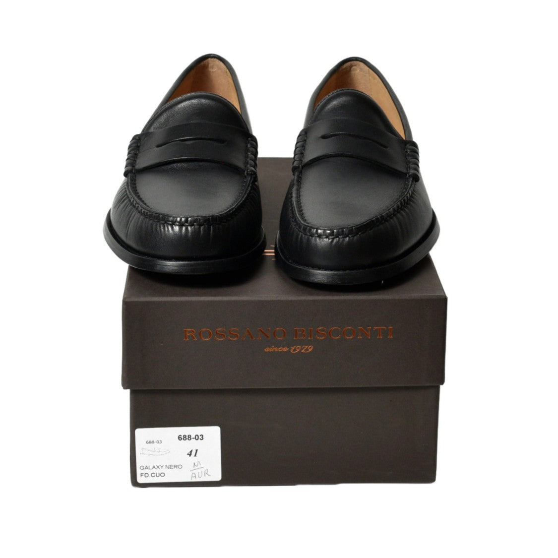 Rossano Bisconti Black Leather Wolf Mouth Mask Moccasin