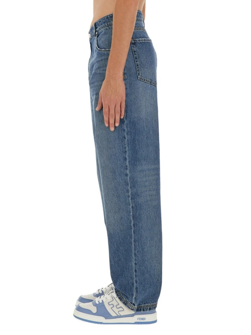 Fendi Light Blue Regular Fit Jeans