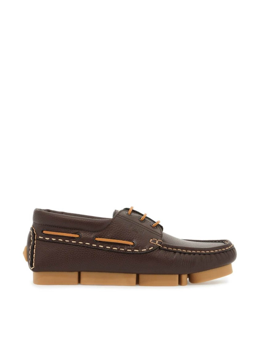 Fendi Deck Logo Lace-Up Shoes