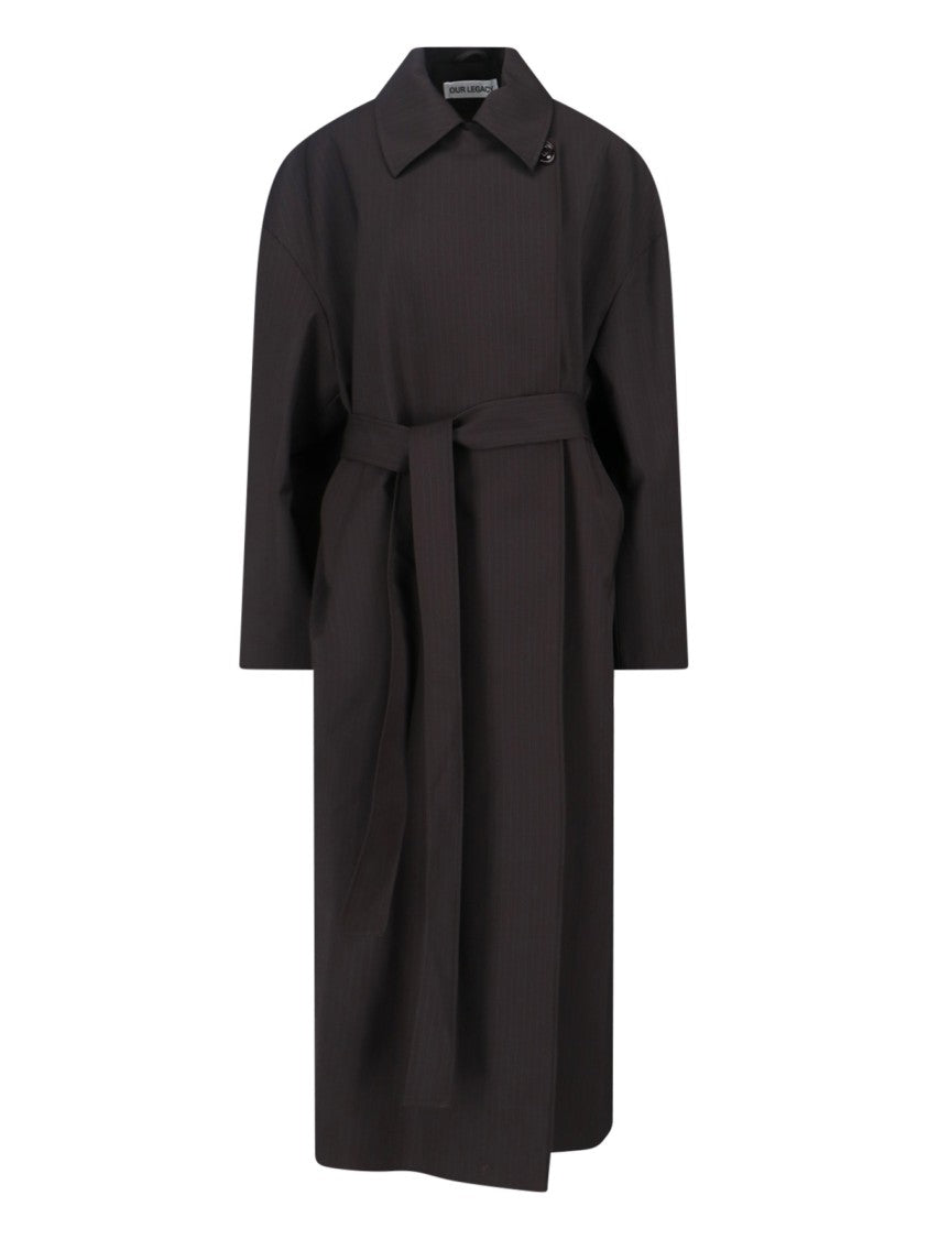 Our Legacy Court Coat – Brown/Striped