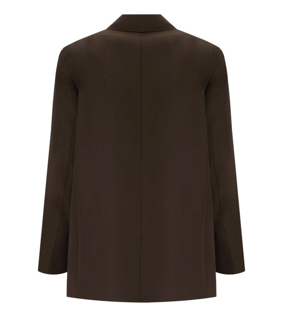 Max Mara Ginseng Brown Single-Breasted Blazer