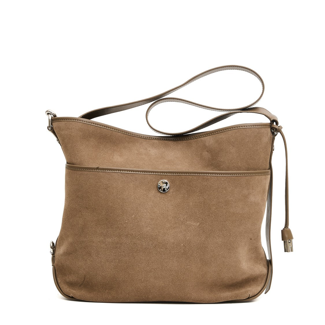 Hogan Medium Hobo Bag In Dove Gray Crust