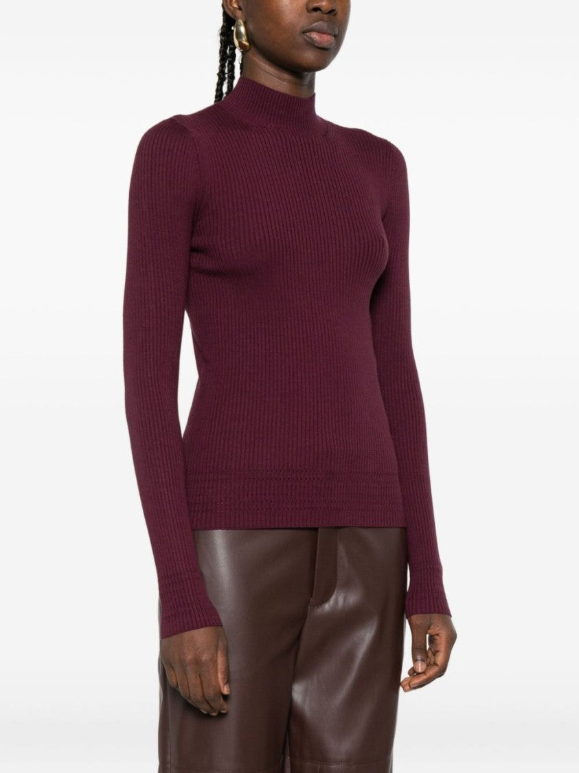 Twin-Set Fitted Ribbed Sweater