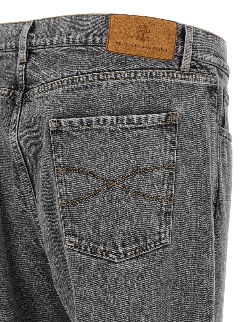 Brunello Cucinelli Greyscale' Denim Jeans