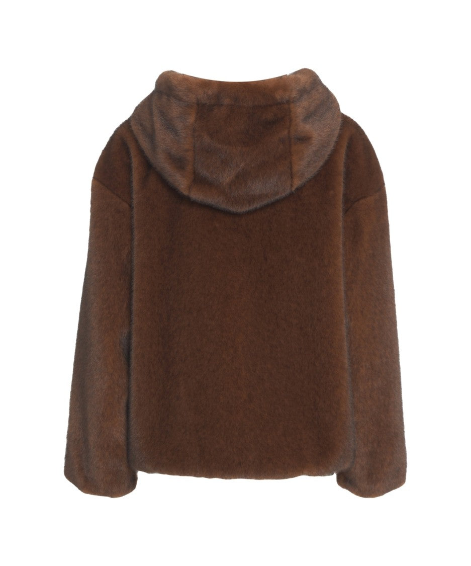 Herno Faux Fur Hooded Jacket