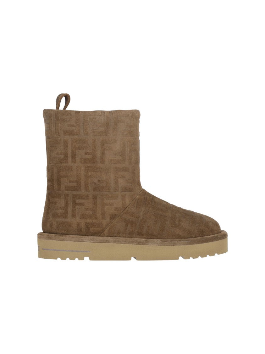 Fendi "Apres Chic" Ankle Boots – Brown/Blue