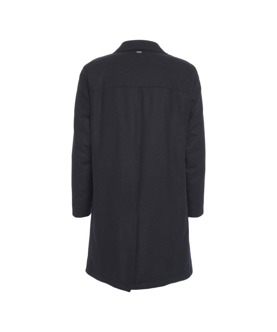 Herno Straight-Cut Wool-Polyamide Blend Coat