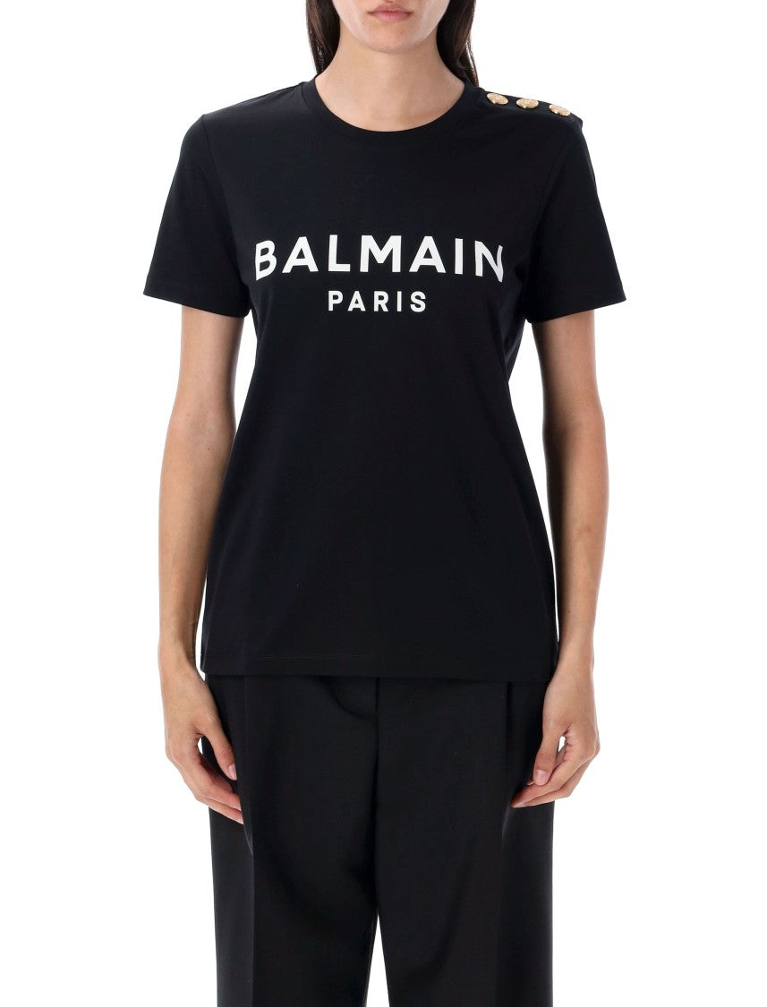 Balmain 3 Btn Logo Tshirt
