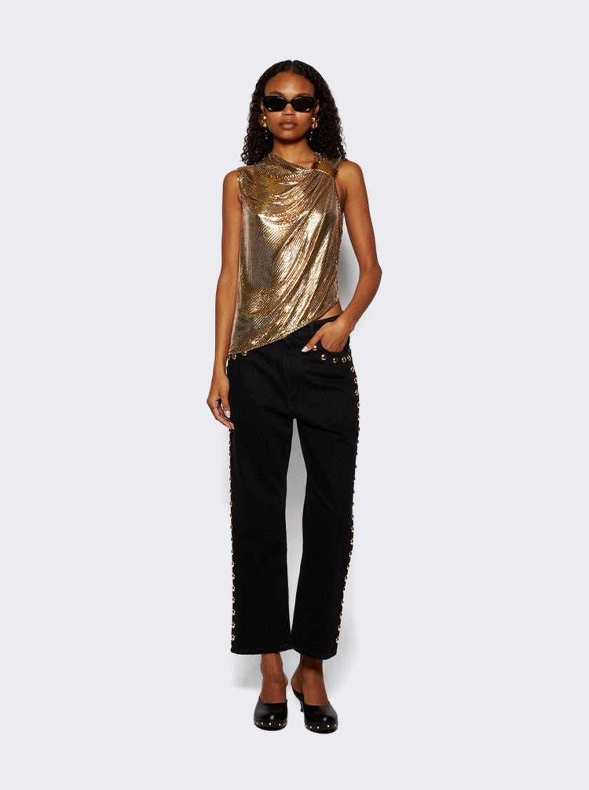 Rabanne Embellished Boyfriend Jeans Black